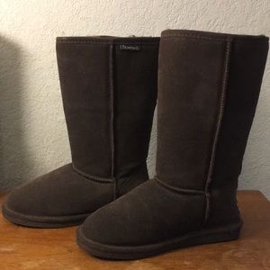 Chocolate Bearpaw boots!